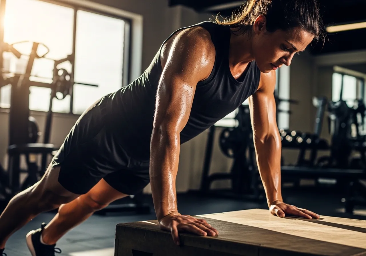 person doing high-intensity interval training for maximum fat burning