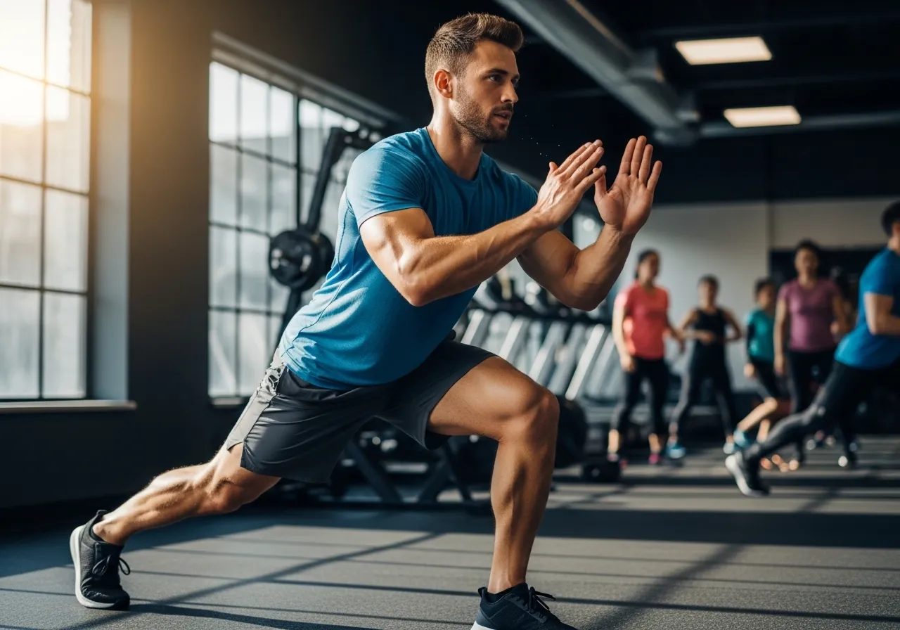 person modifying HIIT workout intensity for different fitness levels