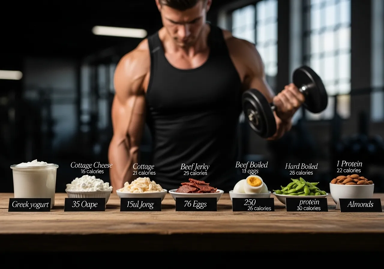  athlete eating strategic high-protein snack for muscle growth support