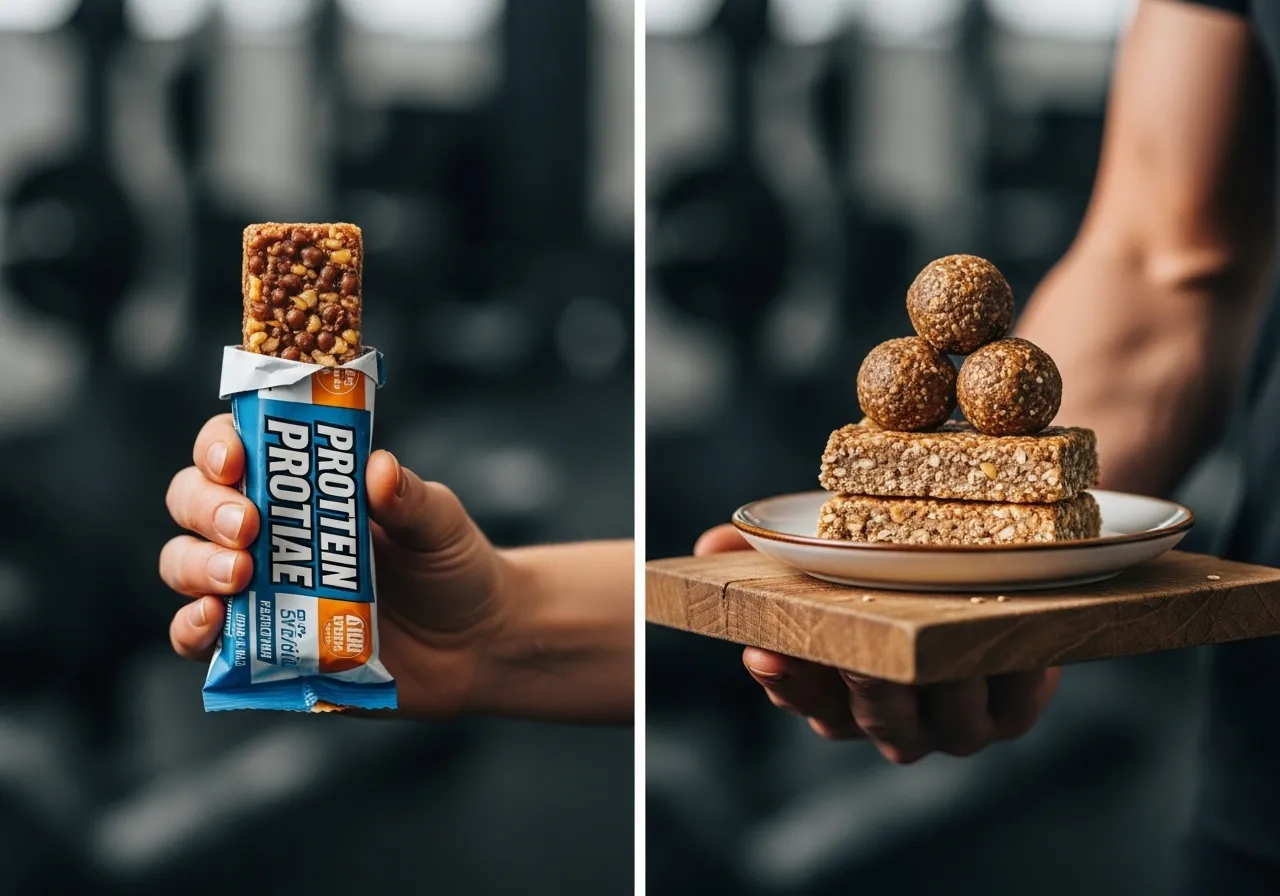  athlete eating strategic high-protein snack for muscle growth support