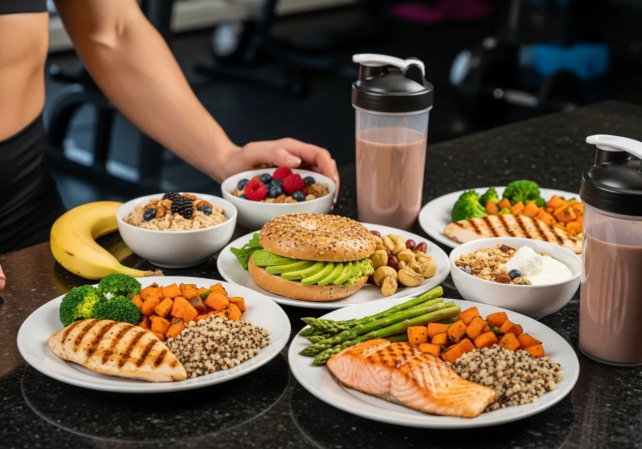  athlete preparing pre and post workout meals for optimal performance