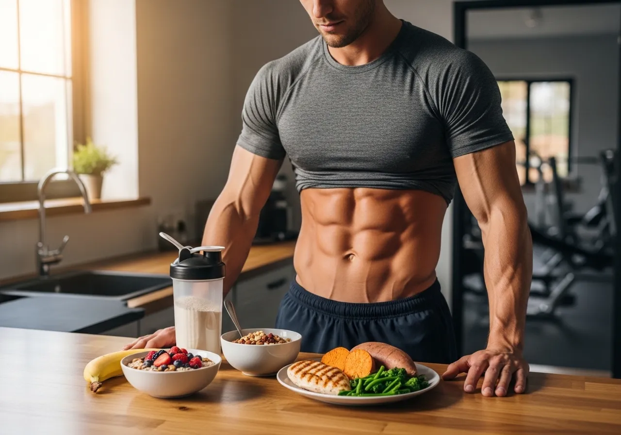  athlete preparing pre and post workout meals for optimal performance