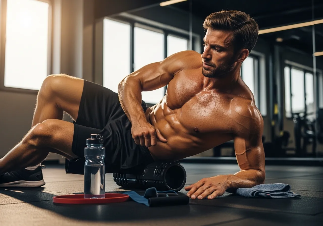  athlete resting and recovering understanding that gains happen outside the gym