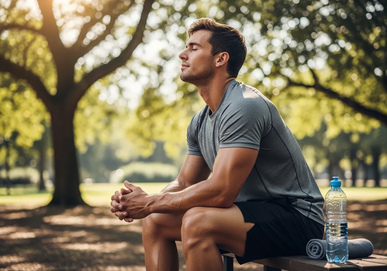  athlete resting and recovering understanding that gains happen outside the gym