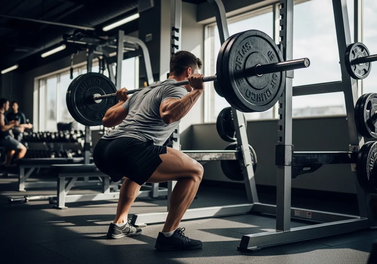  athlete training 5 days per week with structured muscle building program