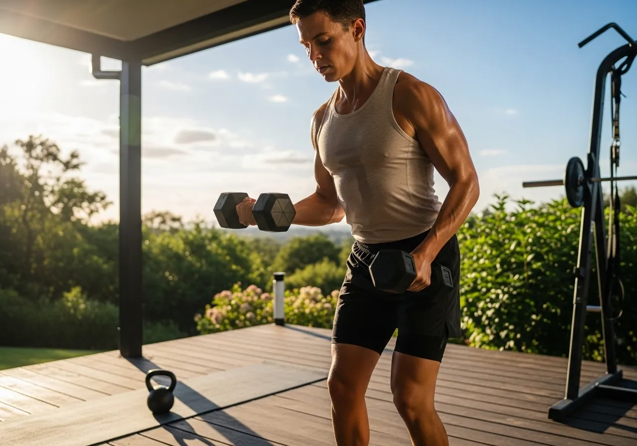  nervous person experiencing gym anxiety before entering gym for first time