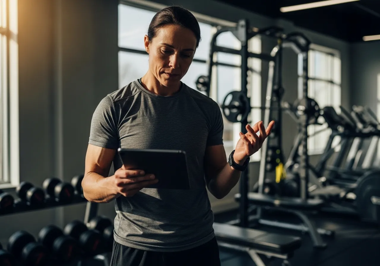  person analyzing common reasons fitness routines fail long-term