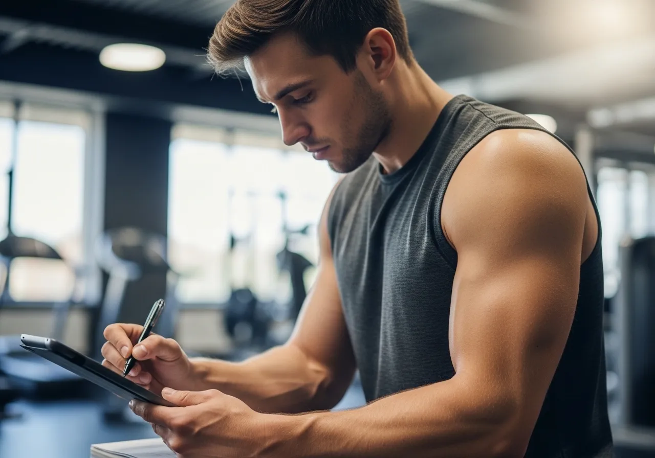  person analyzing reasons why fitness goals fail without proper planning