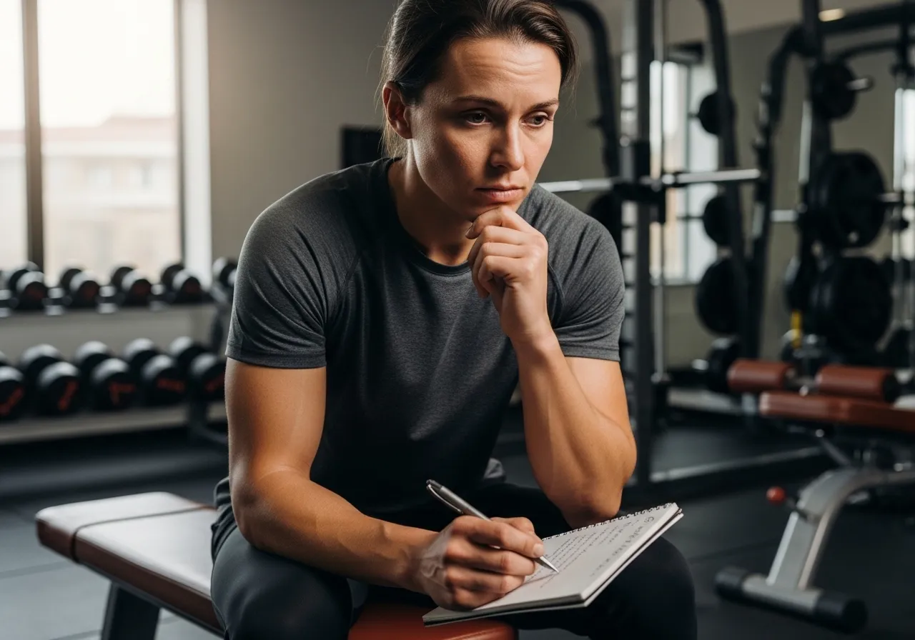  person analyzing reasons why fitness goals fail without proper planning