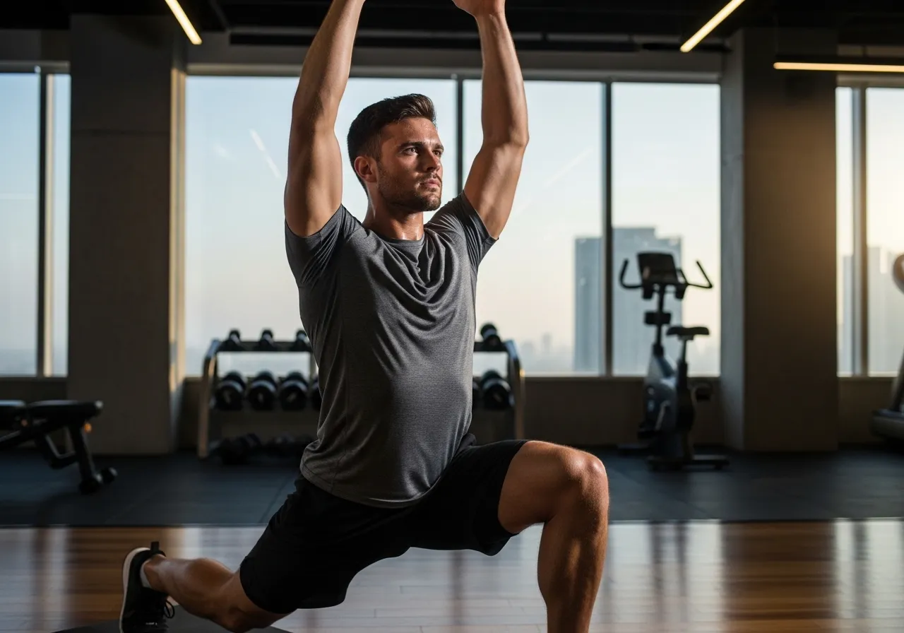  traveler maintaining fitness mindset and workout routine while away from home