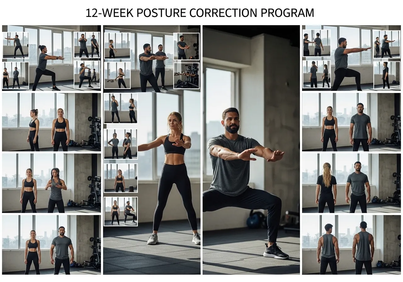 12-week posture correction program