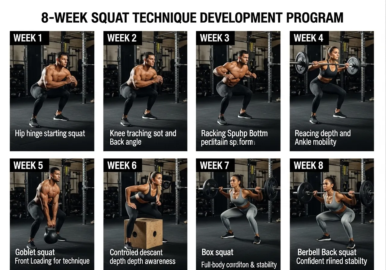 8-week squat technique development program