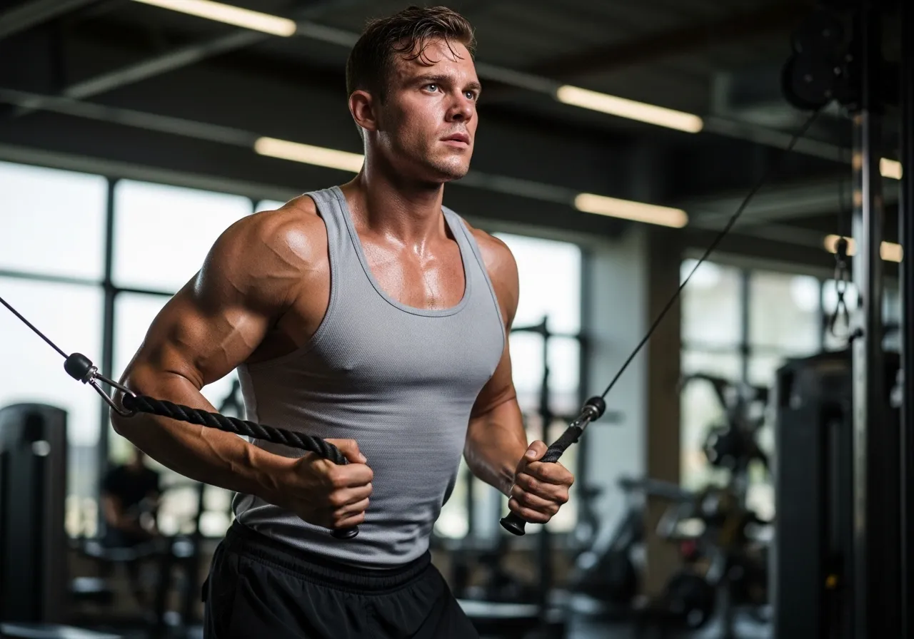  athlete losing fat while maintaining muscle mass through proper nutrition