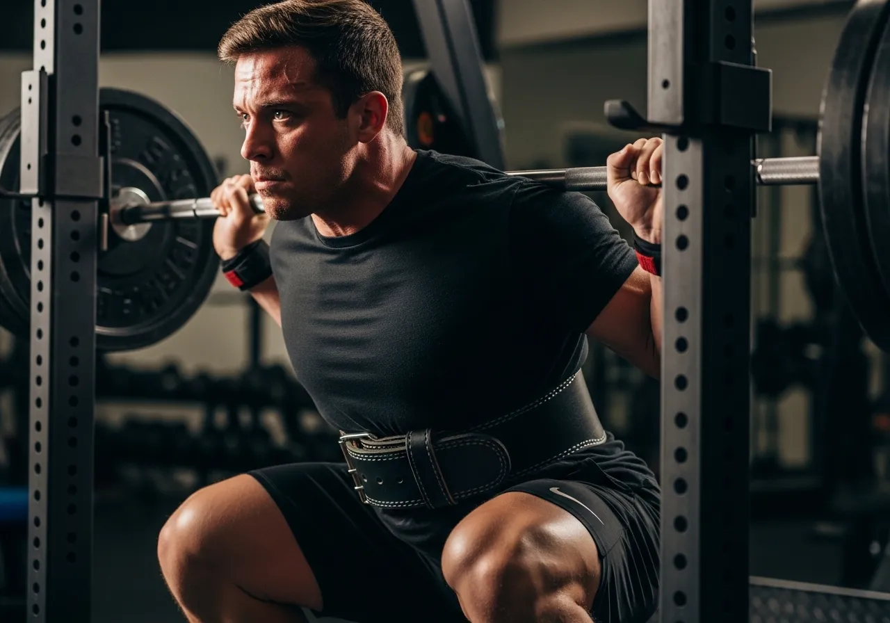 bench press overhead press rowing breathing technique guide, professional fitness photography, natural gym lighting, high-detail, sharp focus, photorealistic, authentic and motivating atmosphere