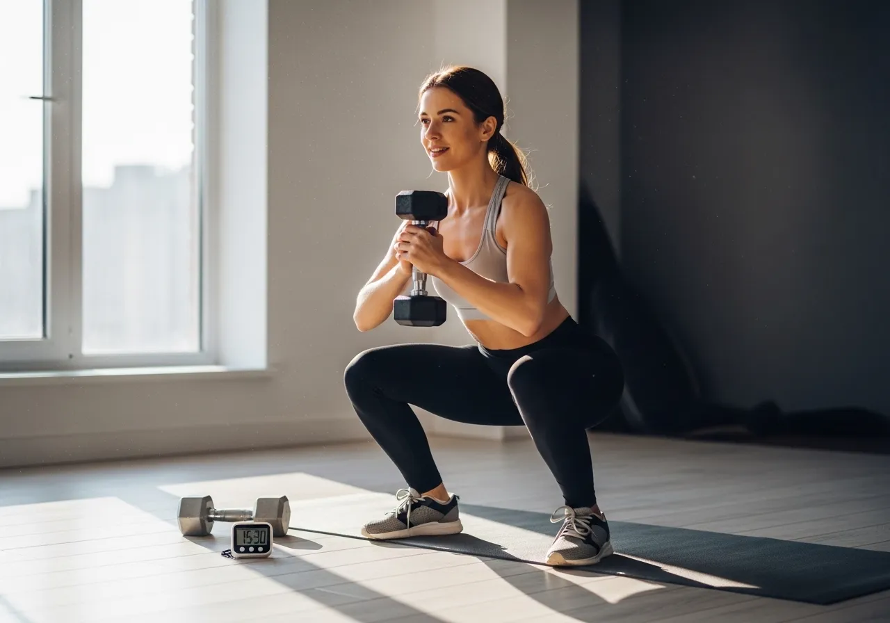 dumbbell workout for beginners: full body in 30 minutes