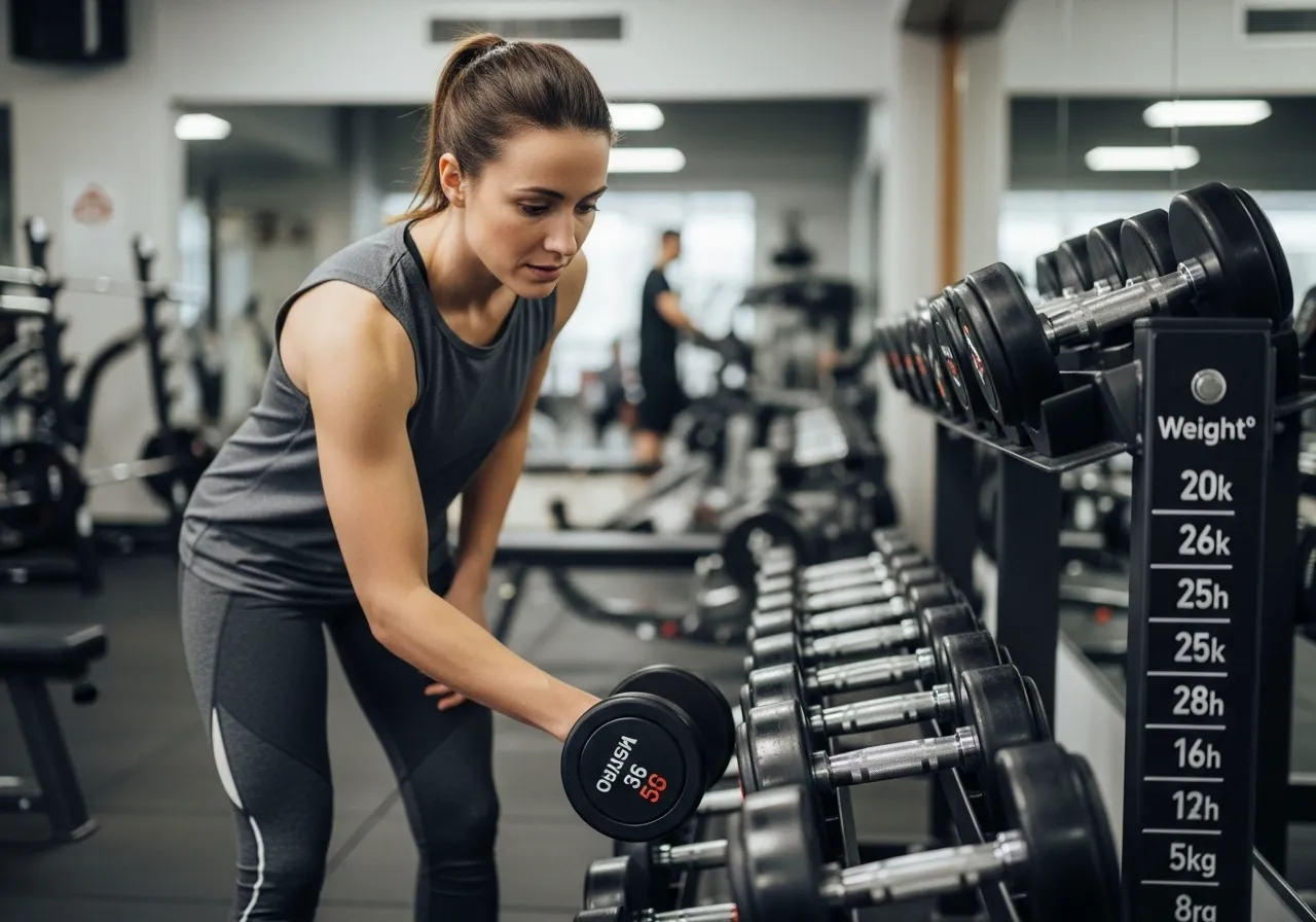 how to choose starting weight dumbbell beginner self assessment estimates