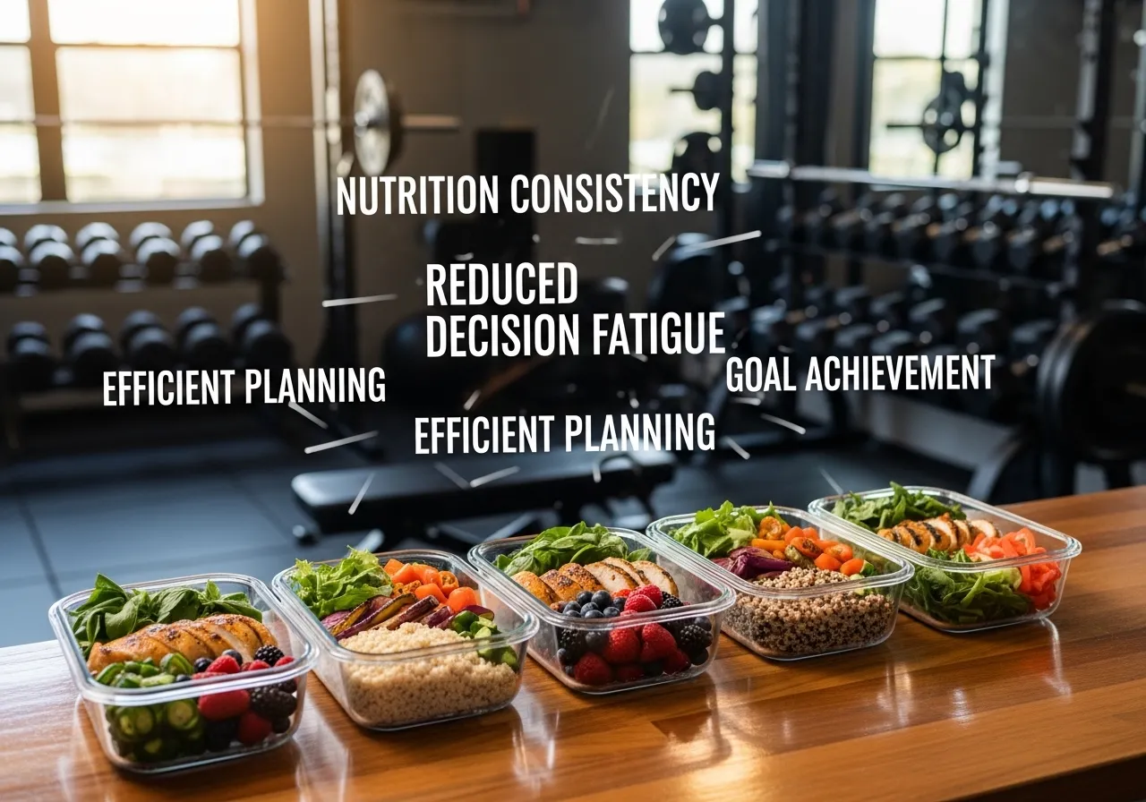 how to meal prep like a pro beginners guide to weekly nutrition preparation, professional fitness photography, natural gym lighting, high-detail, sharp focus, photorealistic, authentic and motivating atmosphere