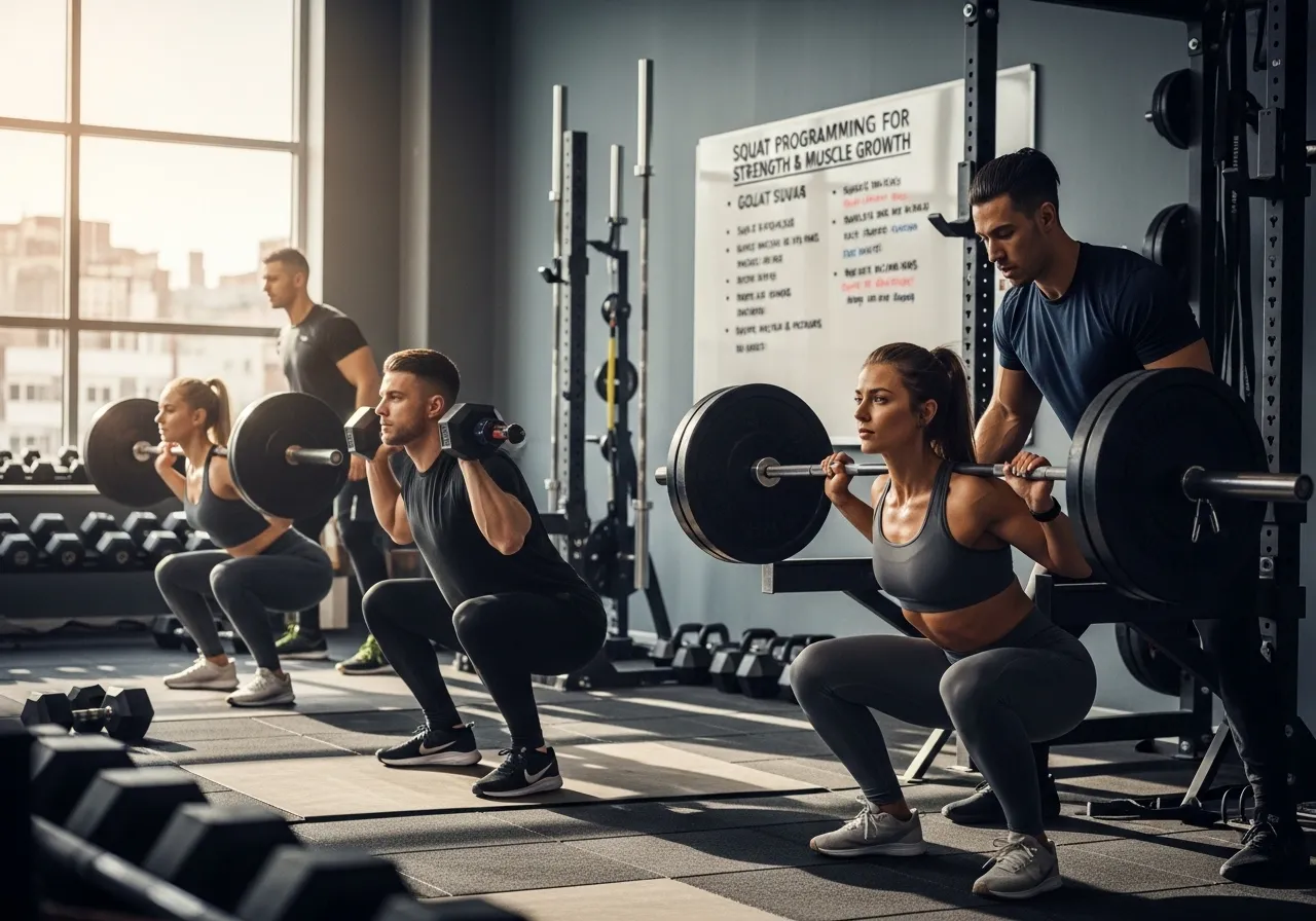 how to program squats for strength and muscle growth