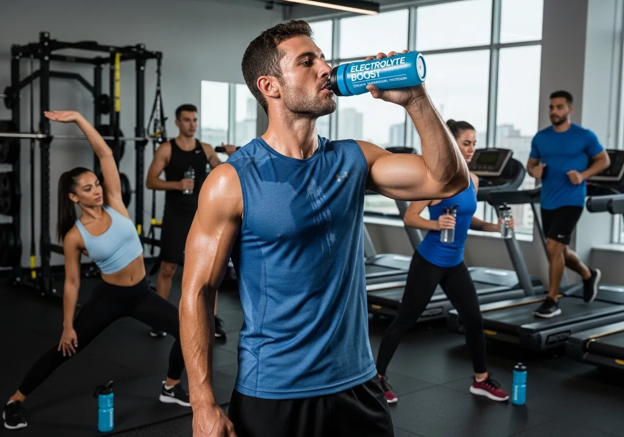 hydration challenges hot cold indoor altitude special contexts, professional fitness photography, natural gym lighting, high-detail, sharp focus, photorealistic, authentic and motivating atmosphere
