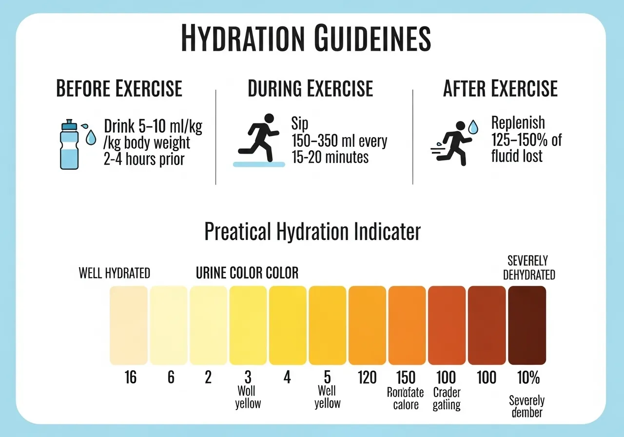 hydration exercise performance dehydration 1 2 percent body weight timing