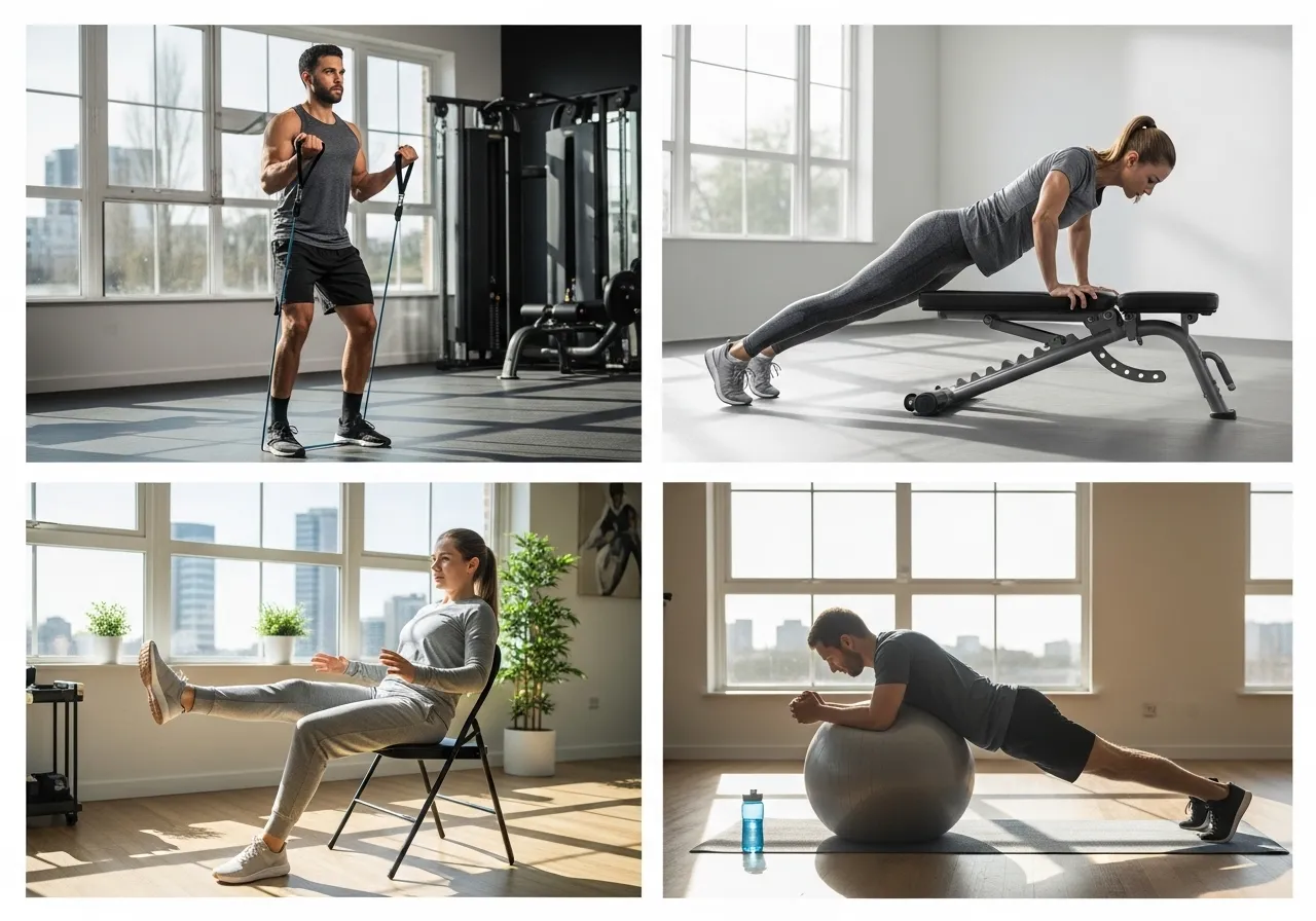 modifications for different fitness levels and circumstances