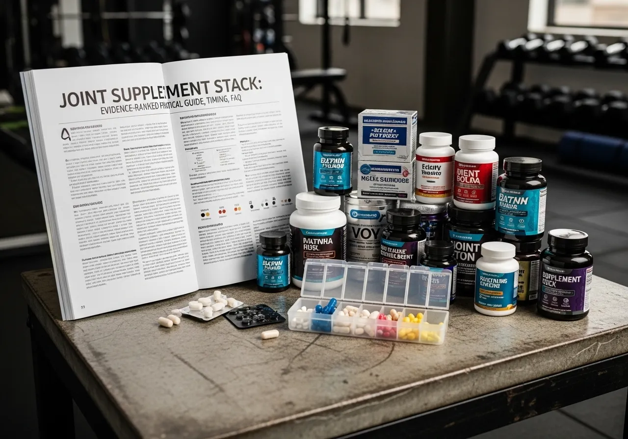 msm vitamin d boswellia supporting joint health compounds, professional fitness photography, natural gym lighting, high-detail, sharp focus, photorealistic, authentic and motivating atmosphere