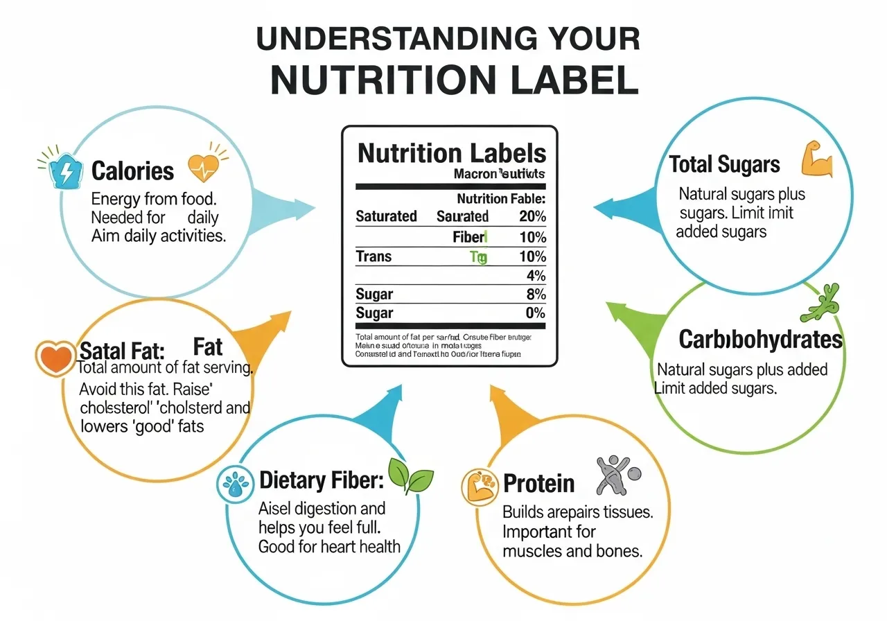 nutrition label calories fat carbohydrates protein macronutrients explanation
