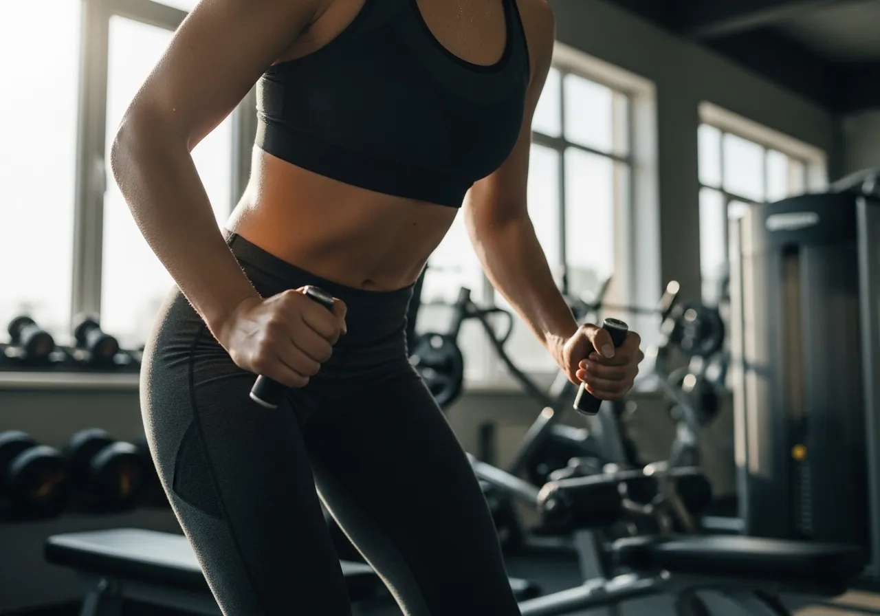 overcoming the specific barriers to exercise priority, professional fitness photography, natural gym lighting, high-detail, sharp focus, photorealistic, authentic and motivating atmosphere