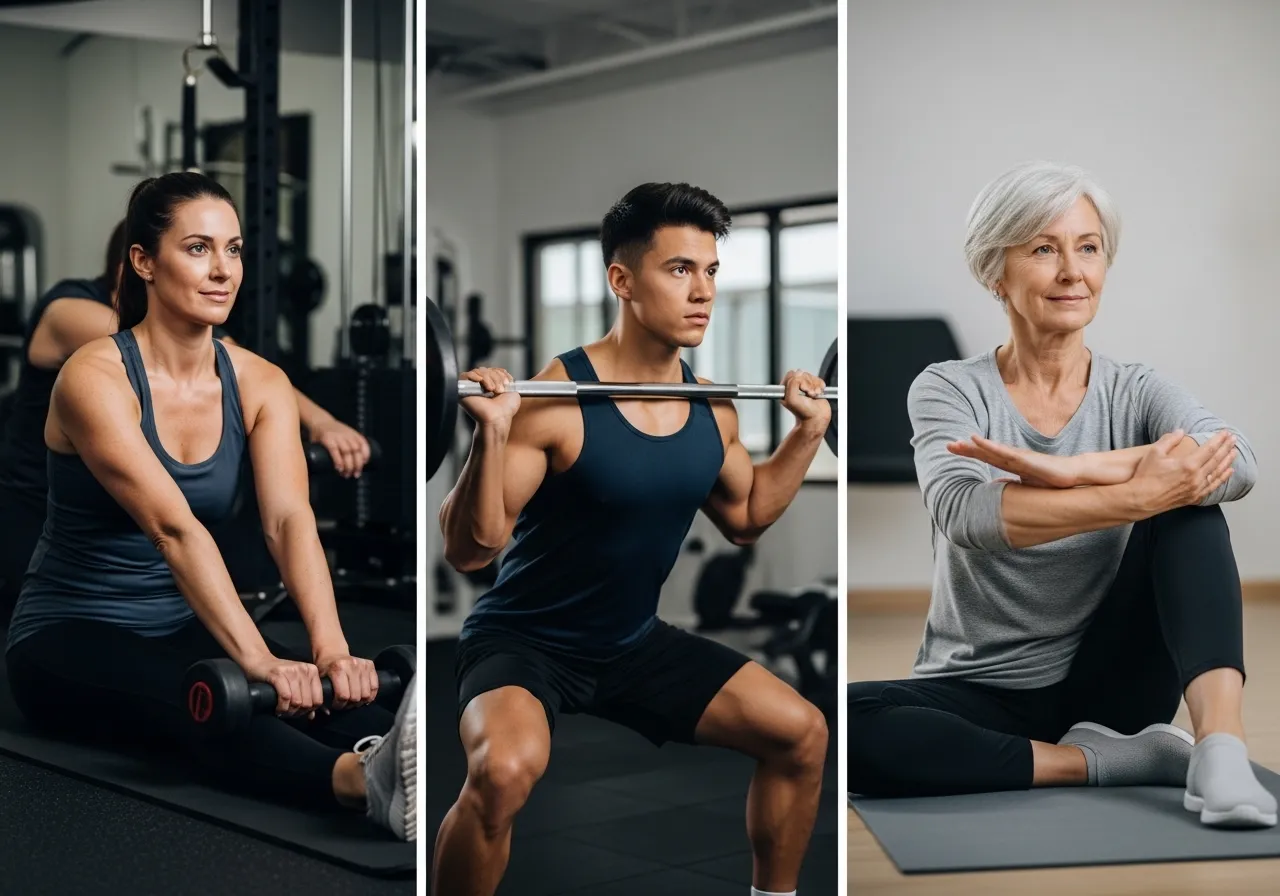 person adapting fitness routine through different life phases and priorities
