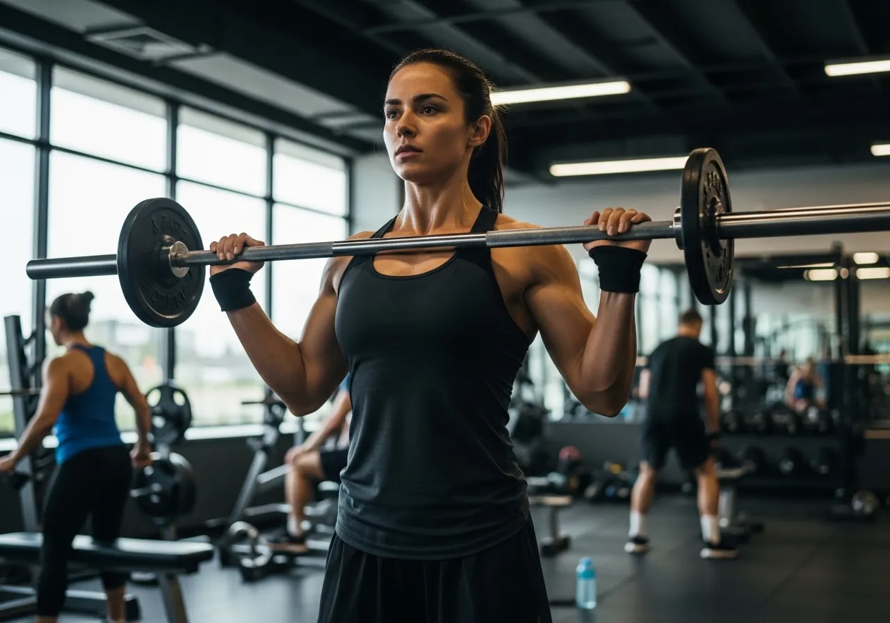  person building growing gym confidence through consistent training experience