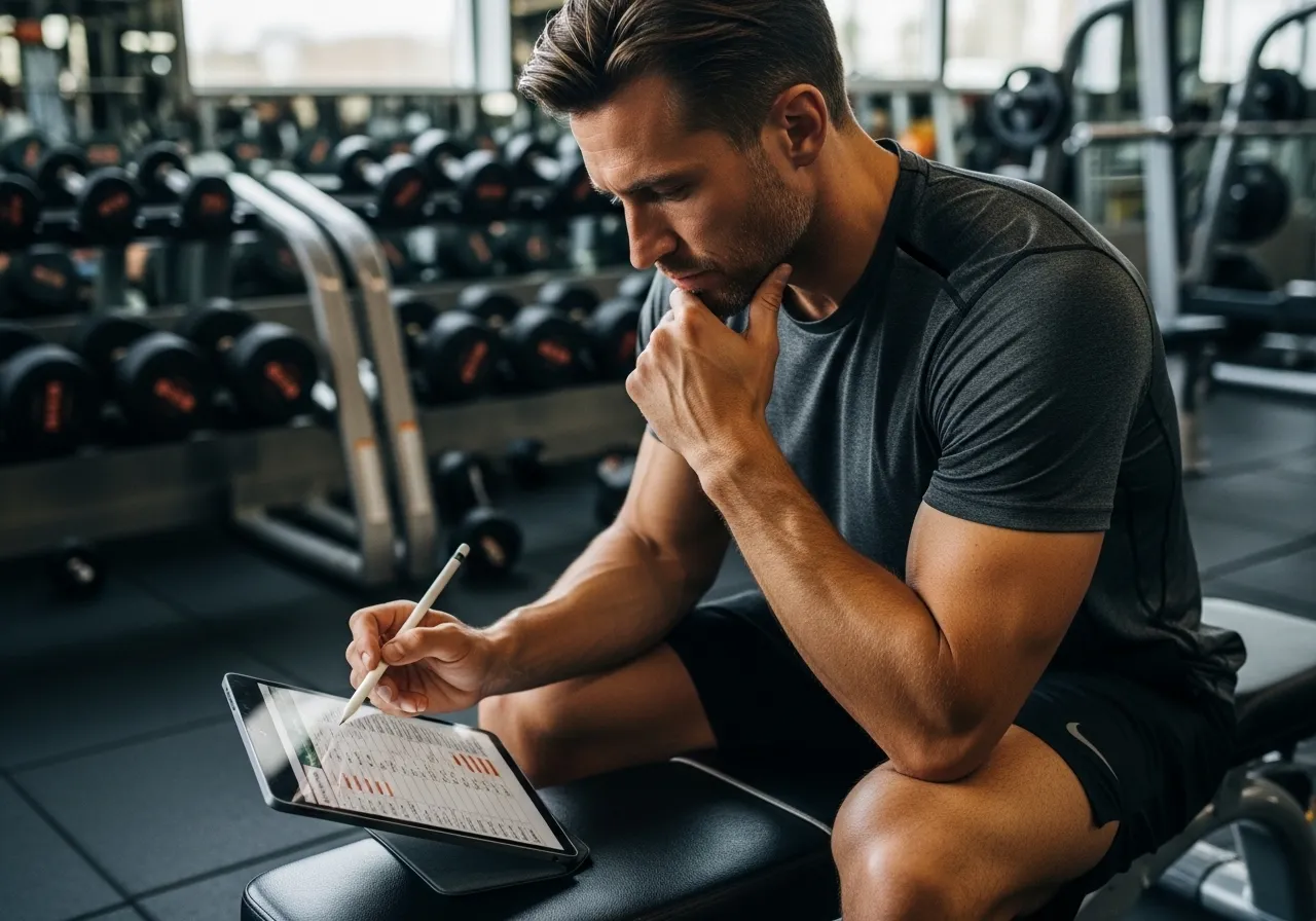  person calculating safe caloric deficit for fat loss without muscle loss