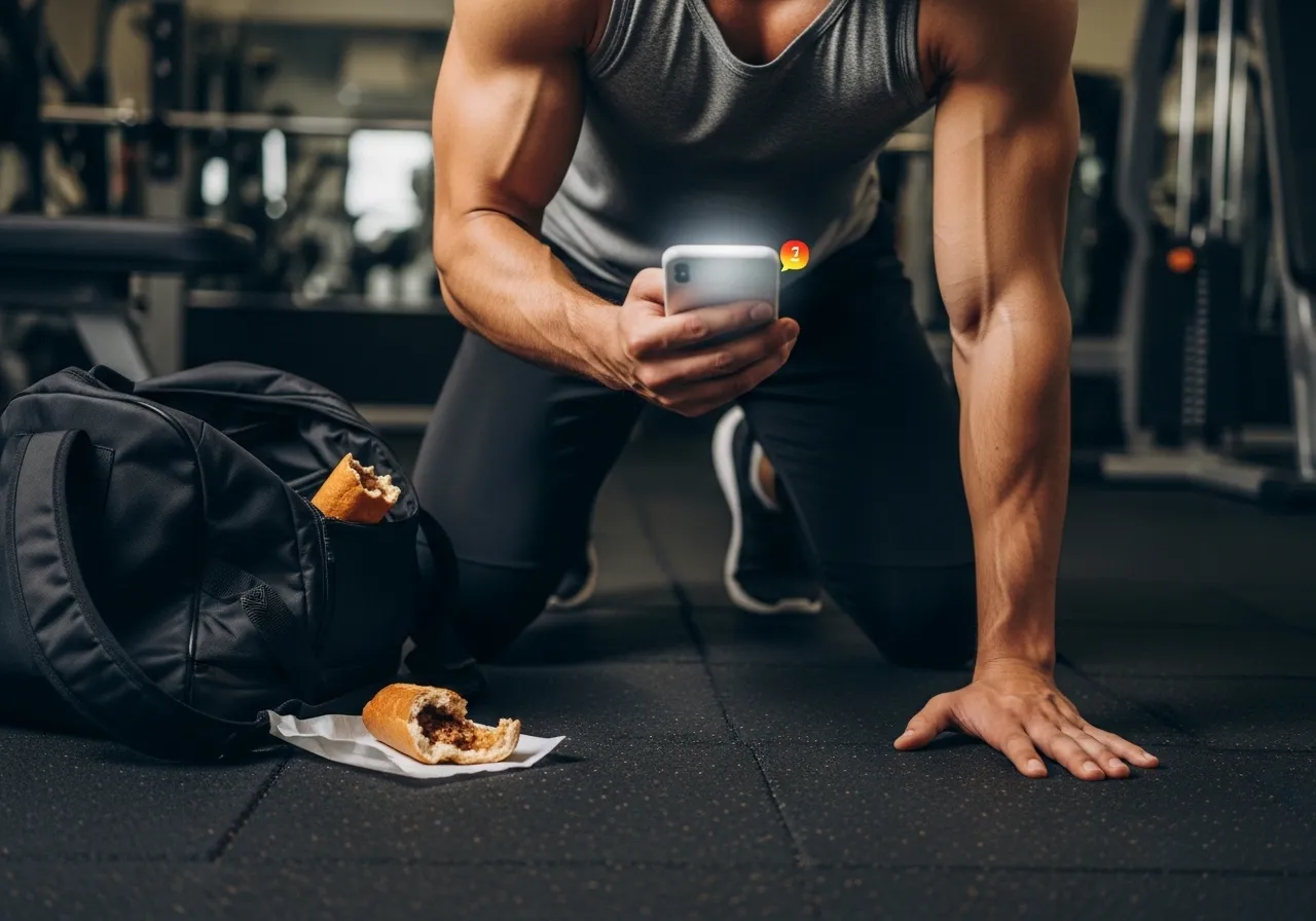 person struggling to maintain fitness habit showing common failure points