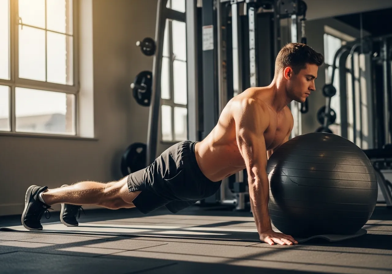phase 1 exercises days 1 to 7 after hamstring strain gentle movement, professional fitness photography, natural gym lighting, high-detail, sharp focus, photorealistic, authentic and motivating atmosphere