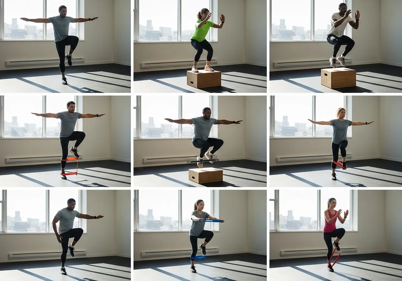 phase 2 exercises weeks 2 to 3 building controlled hamstring strength, professional fitness photography, natural gym lighting, high-detail, sharp focus, photorealistic, authentic and motivating atmosphere
