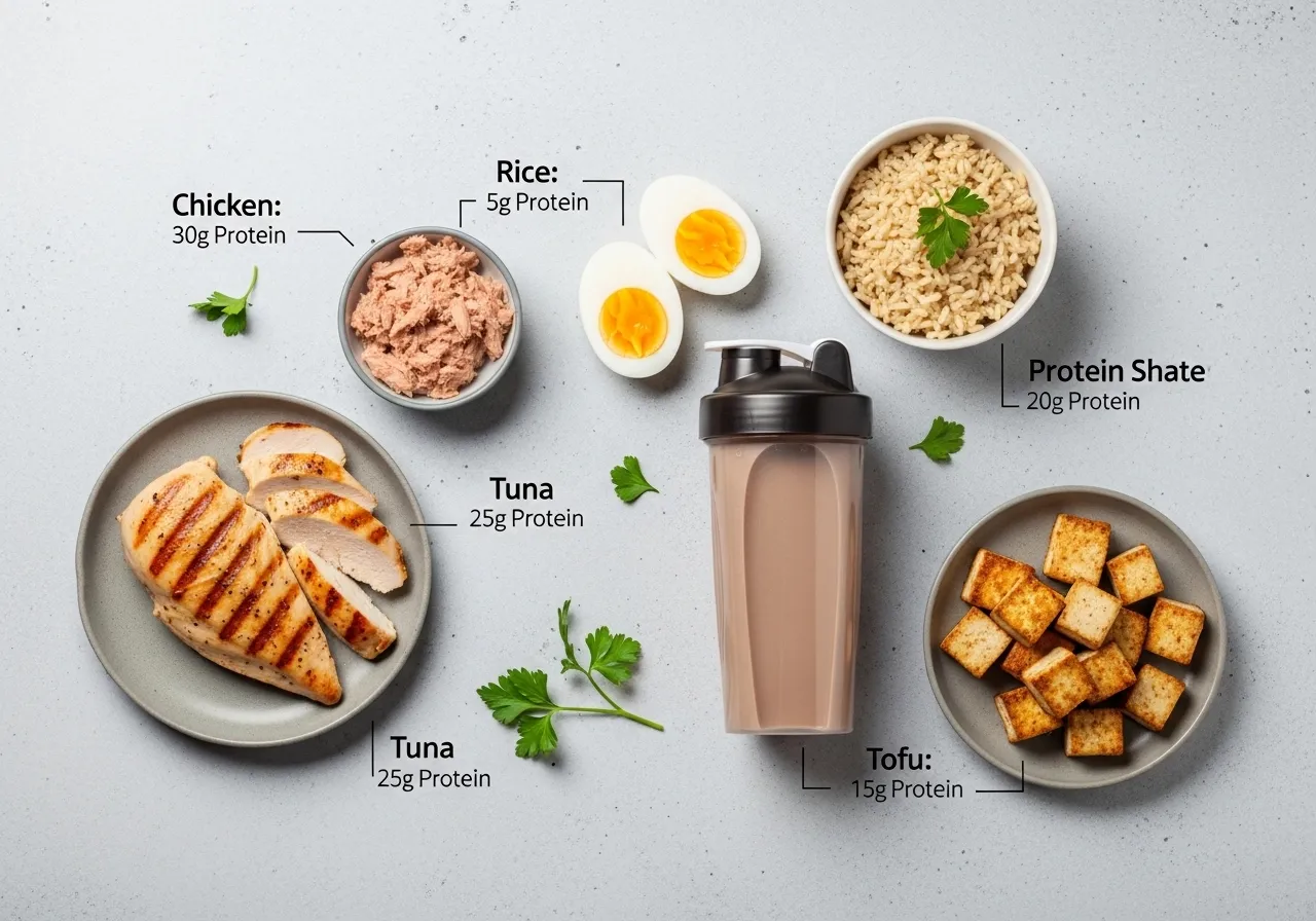 post workout nutrition protein 20 40 grams meal examples recovery