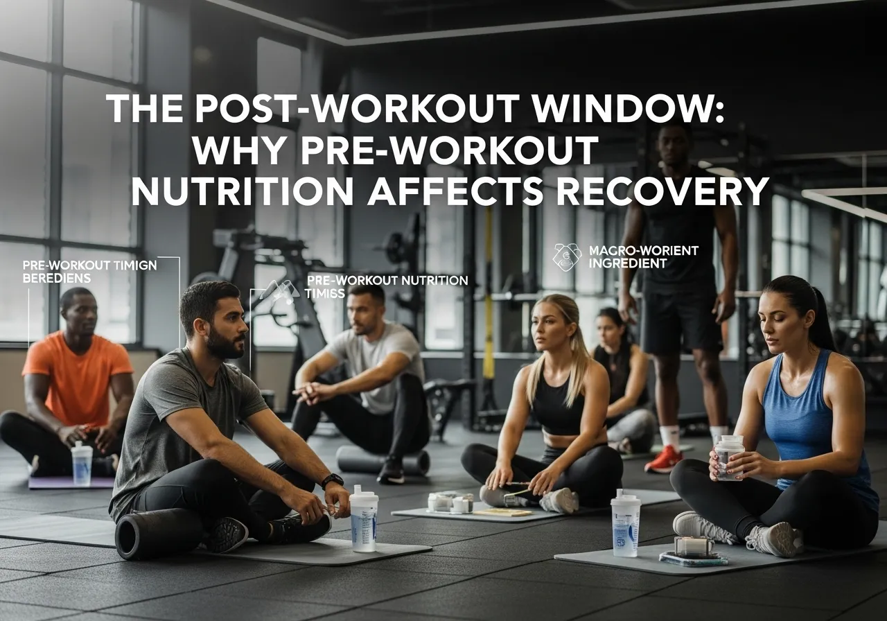 pre-workout nutrition for specific training types, professional fitness photography, natural gym lighting, high-detail, sharp focus, photorealistic, authentic and motivating atmosphere