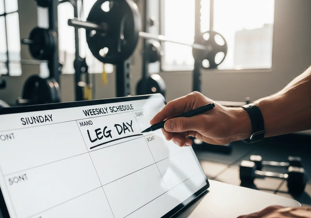 programming leg day into your weekly schedule
