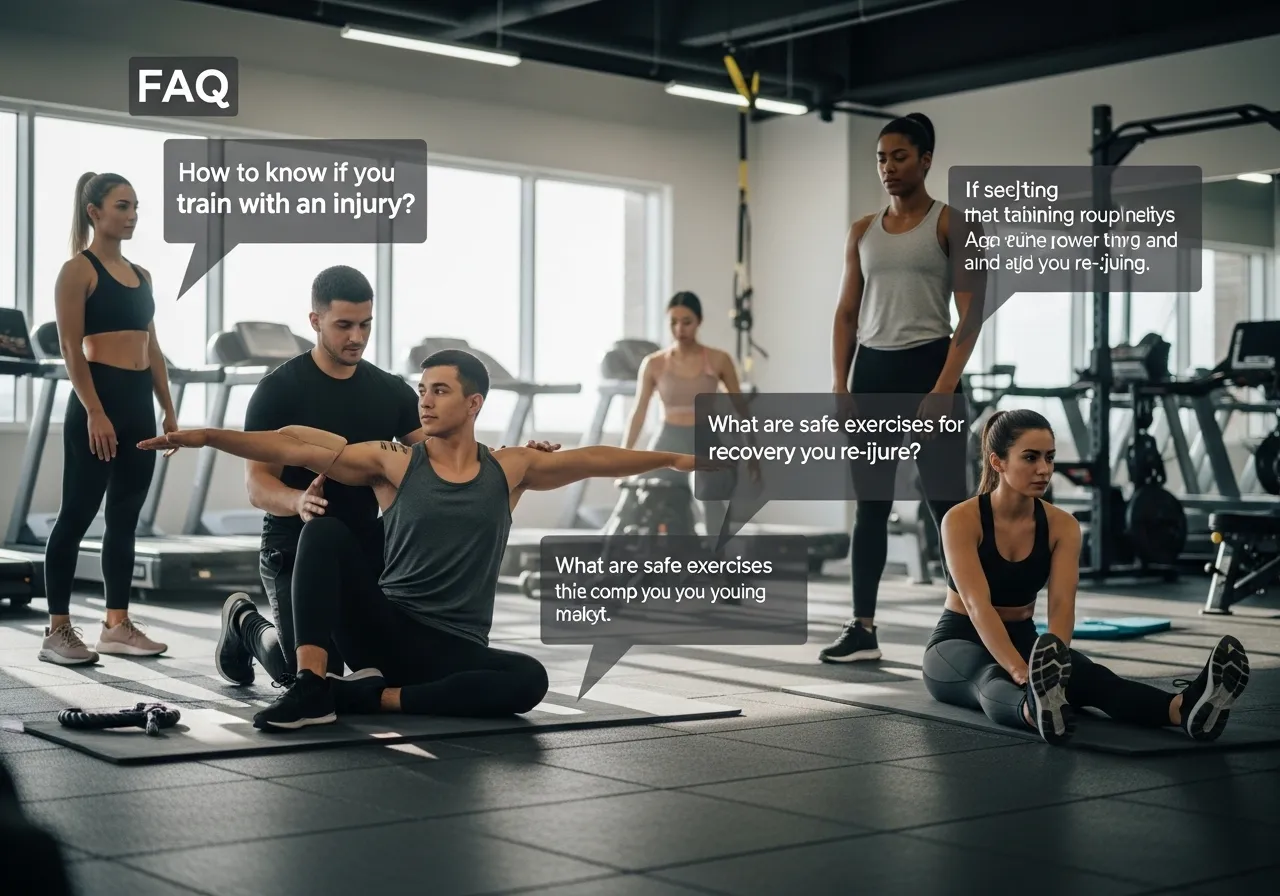 psychological challenge of training while injured motivation tips, professional fitness photography, natural gym lighting, high-detail, sharp focus, photorealistic, authentic and motivating atmosphere