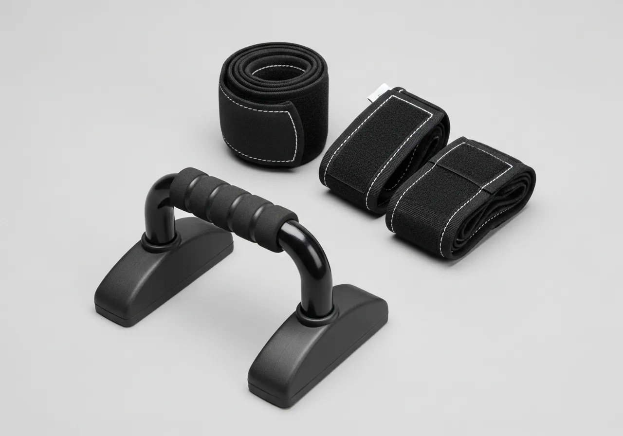push-up handles and wrist wraps as equipment solutions for wrist protection