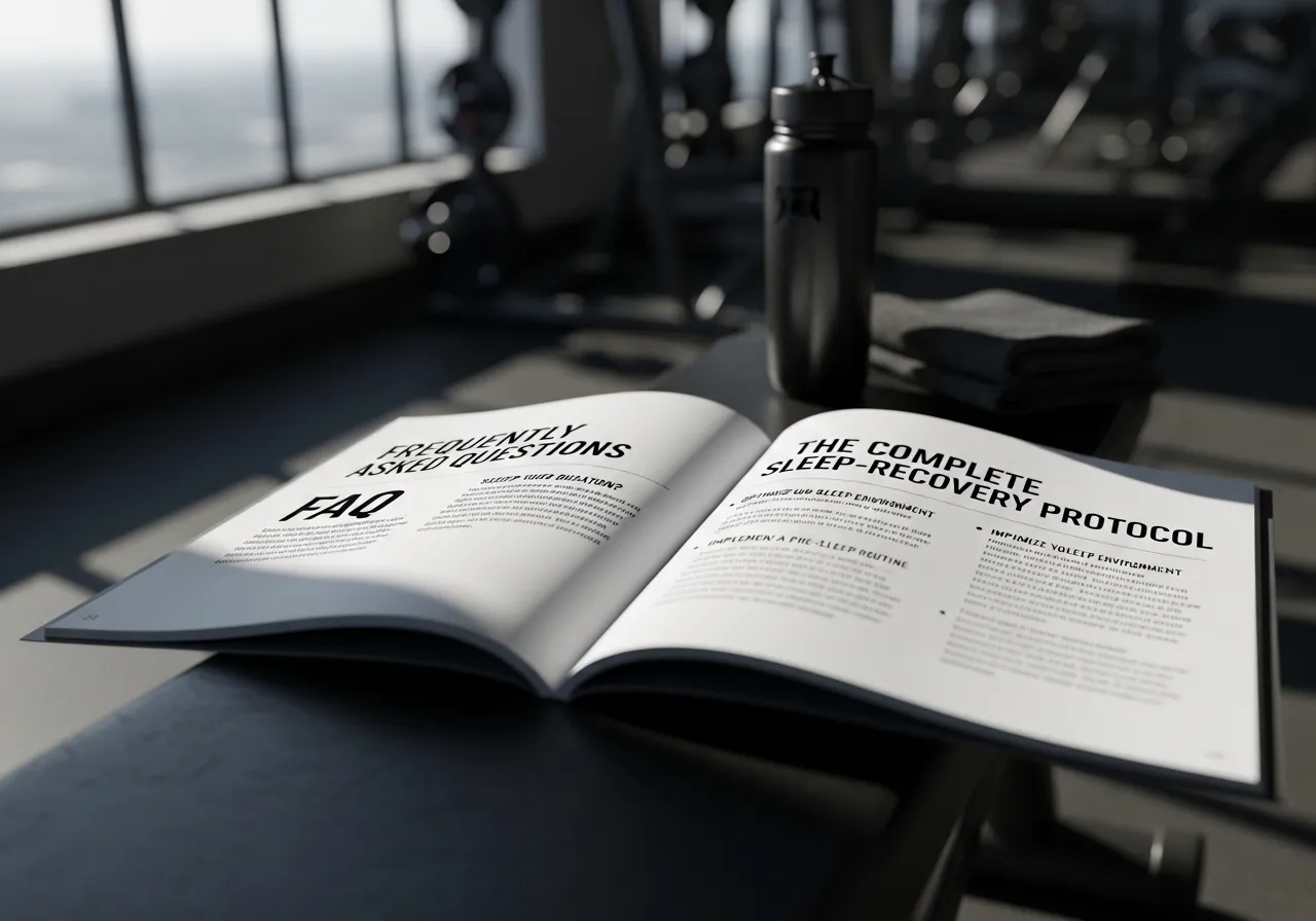 sleep, overtraining, and recovery monitoring, professional fitness photography, natural gym lighting, high-detail, sharp focus, photorealistic, authentic and motivating atmosphere