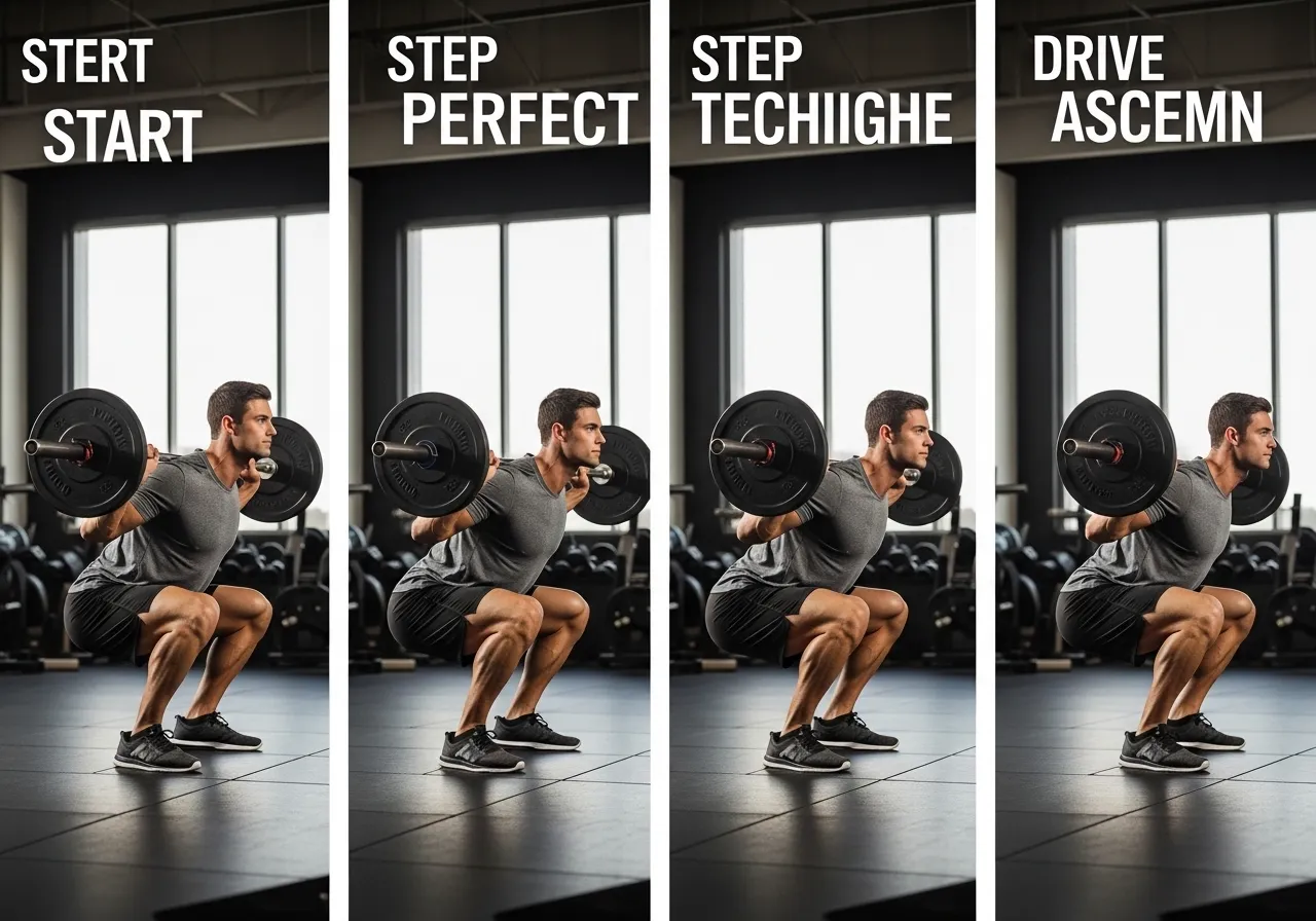 step-by-step perfect squat technique