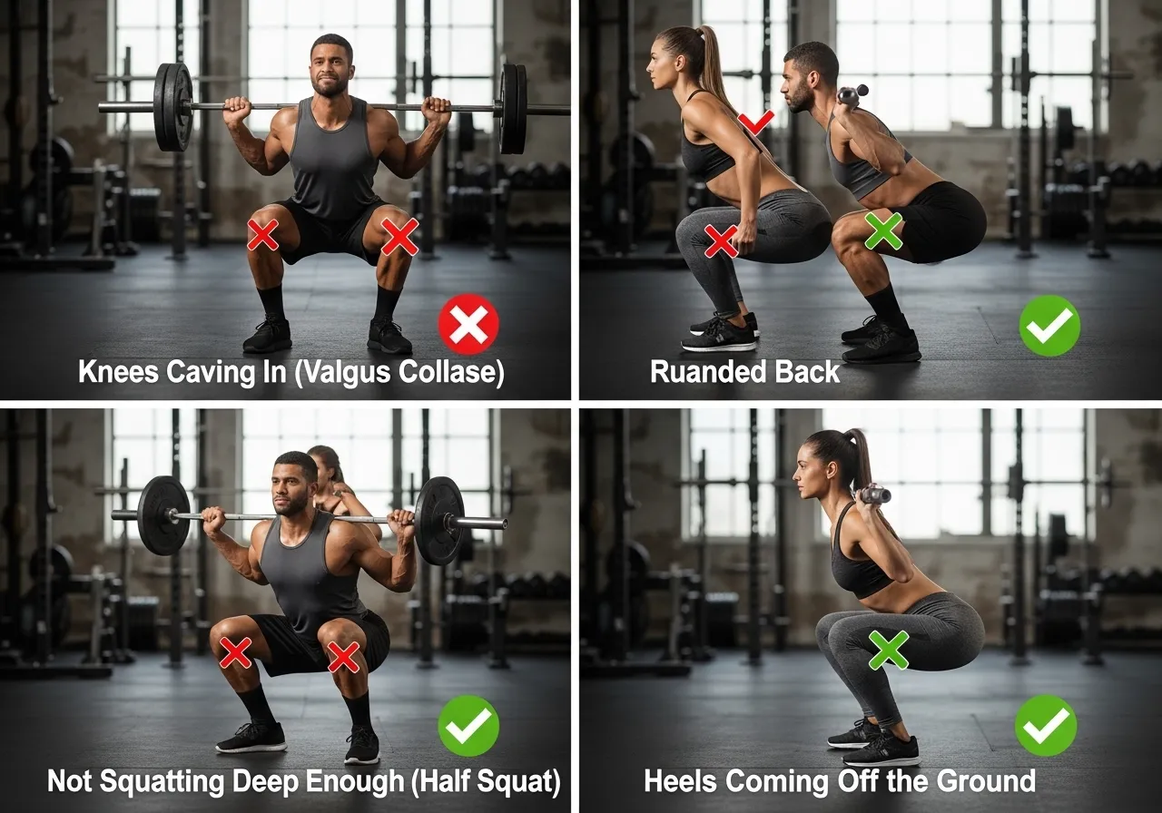 the most common squat mistakes and how to fix them