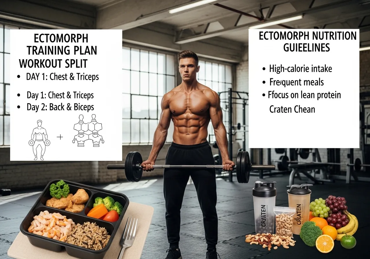 understanding body types: the science behind somatotypes, professional fitness photography, natural gym lighting, high-detail, sharp focus, photorealistic, authentic and motivating atmosphere