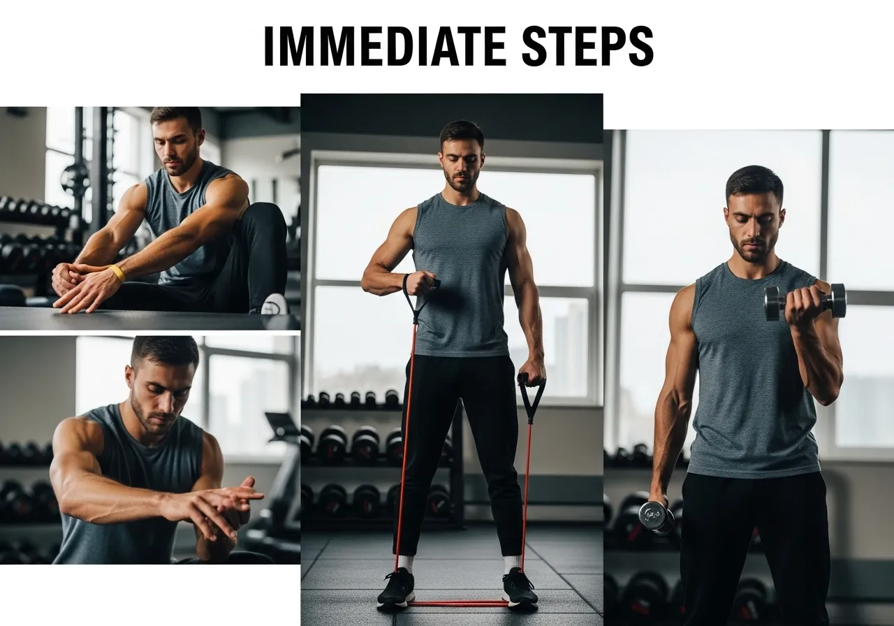 understanding tennis elbow: what it is and why it keeps getting worse, professional fitness photography, natural gym lighting, high-detail, sharp focus, photorealistic, authentic and motivating atmosphere