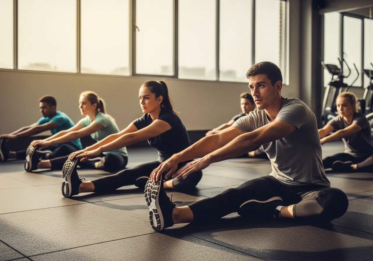 warm-up and cool-down in a 15-minute session